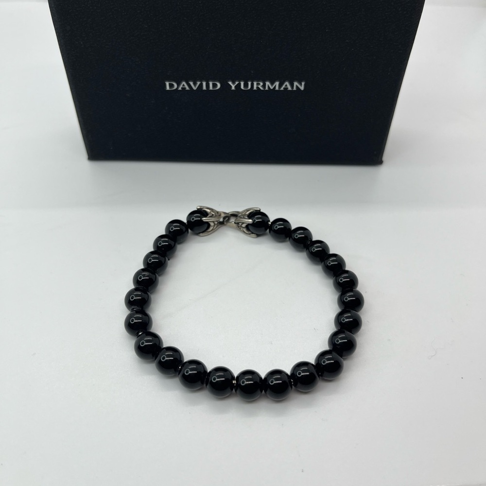 David Yurman black Onyx spiritual Beaded Bracelet - Picture 2 of 4